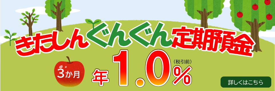 きたしん　ぐんぐん定期預金